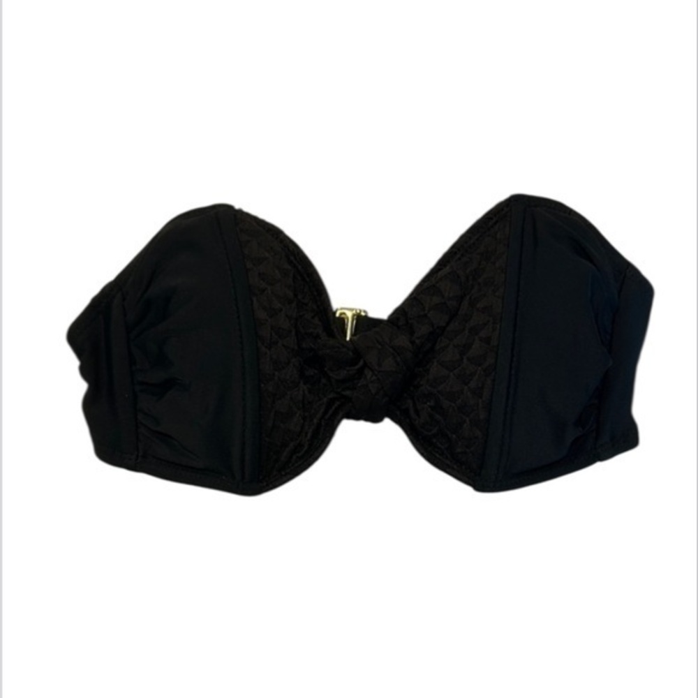 Xhilaration black strapless bikini swimsuit top size XS
